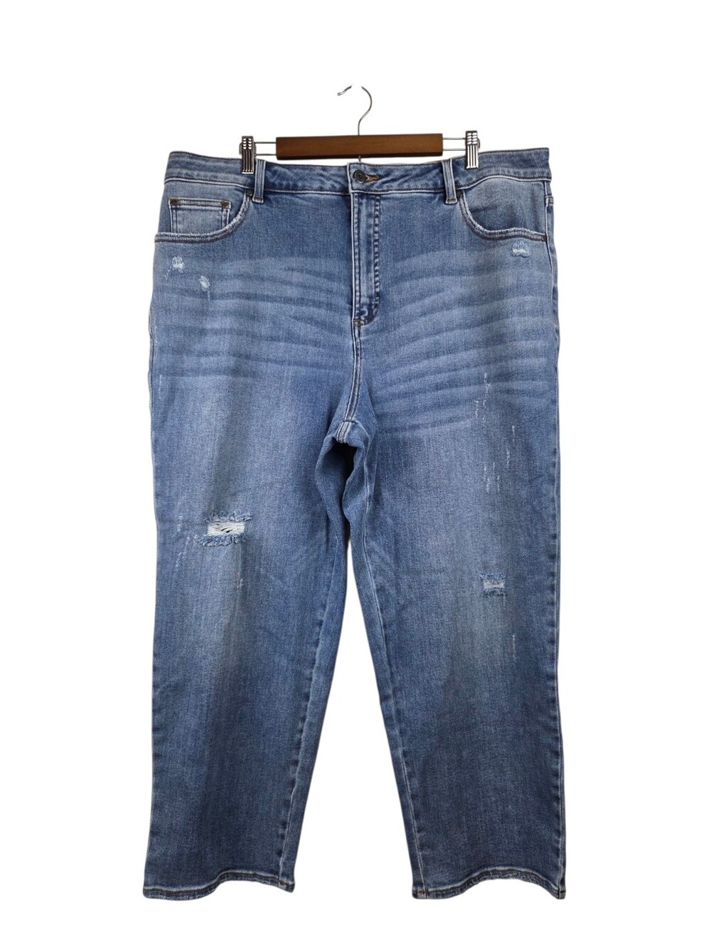 Universal Standard Donna High Rise Curve Straight Leg Jeans Size 20 NWT